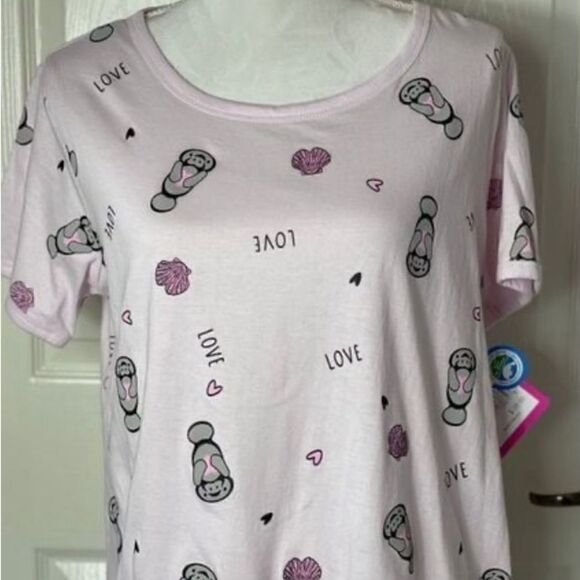 CHUBBY MERMAIDS Juniors Short Sleeve Top Large - Picture 6 of 9